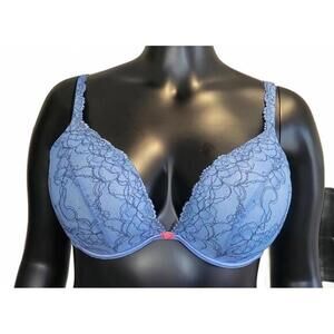 Cacique‎ Baby Blue Lace Cover Plus Size 42DD